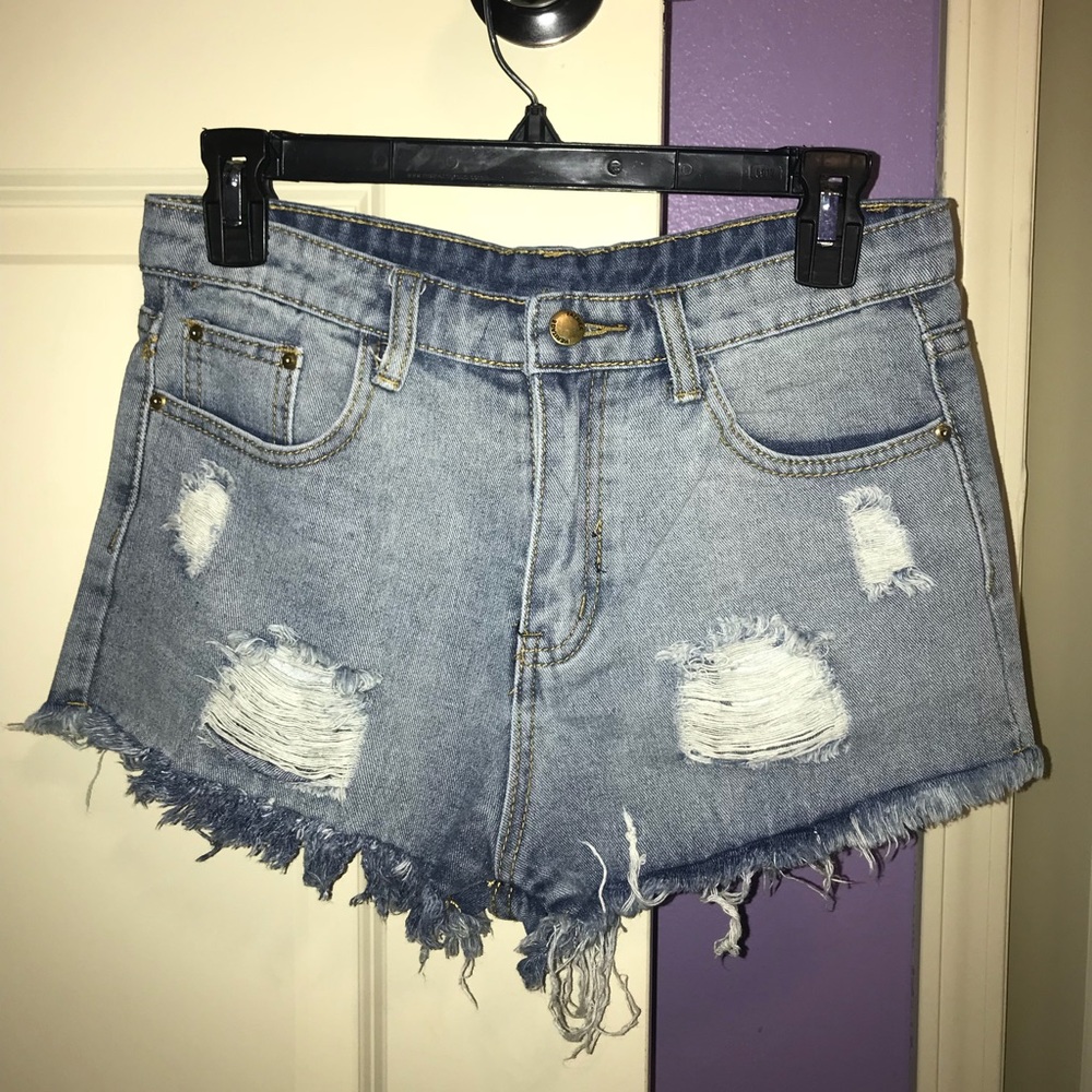 Boutique frayed cutoffs
